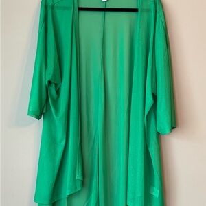 LuLaRoe Green Sheer Kimono